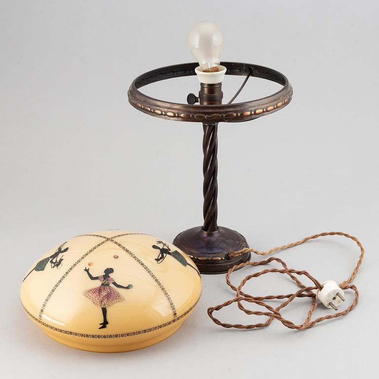 a 1920's table lamp.