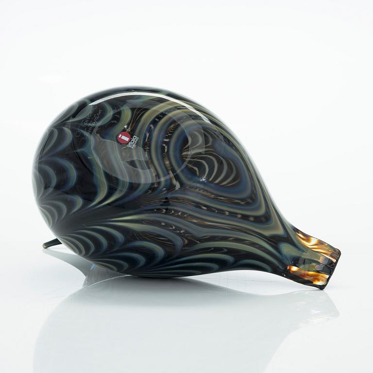Oiva Toikka, A glass bird, 'Jänkätirri', signed O. Toikka Nuutajärvi.