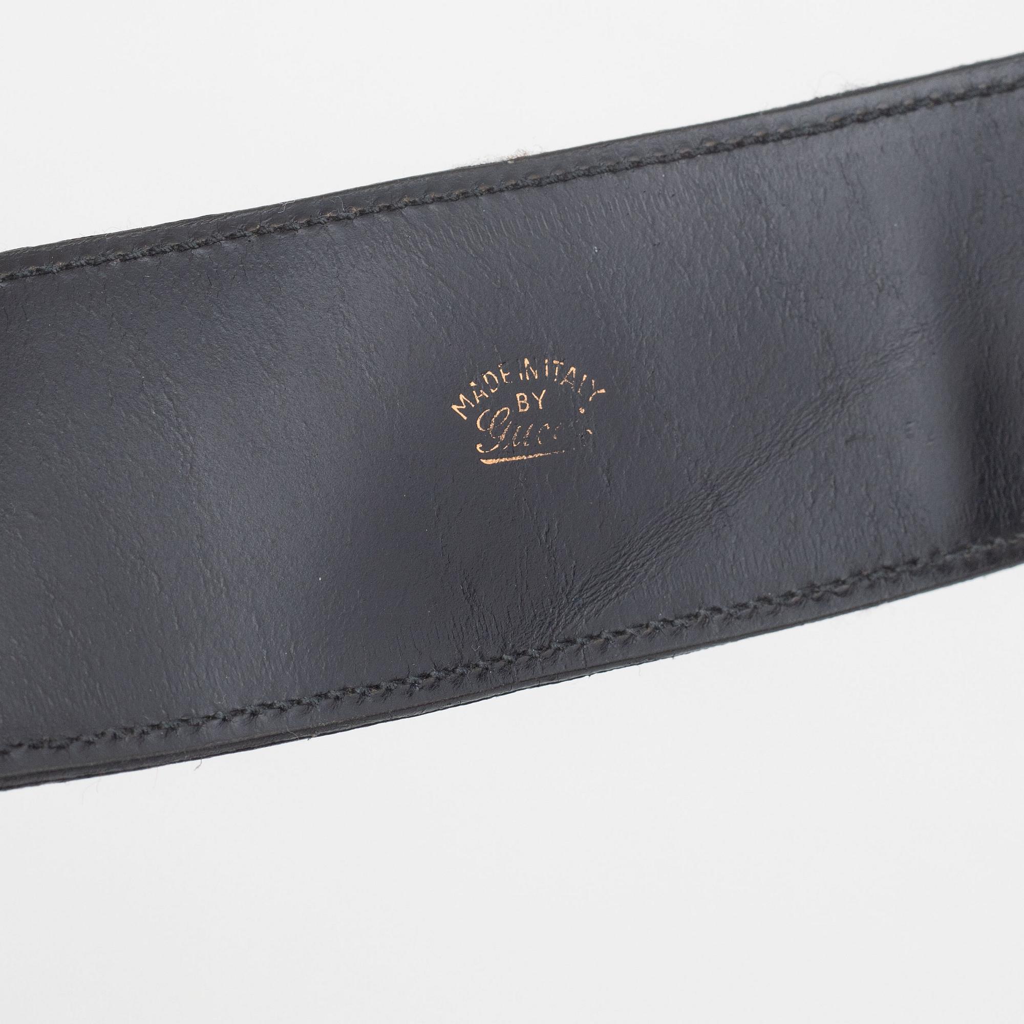 Gucci, skärp, vintage, 1960-tal, storlek 75.