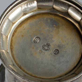 PARTI SILVER, 16 delar, bla Johan Fredrik Wolfram, Stockholm 1841.