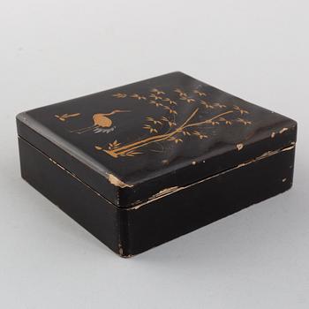 Two Japenese lacquer boxes, Meiji (1868-1912).