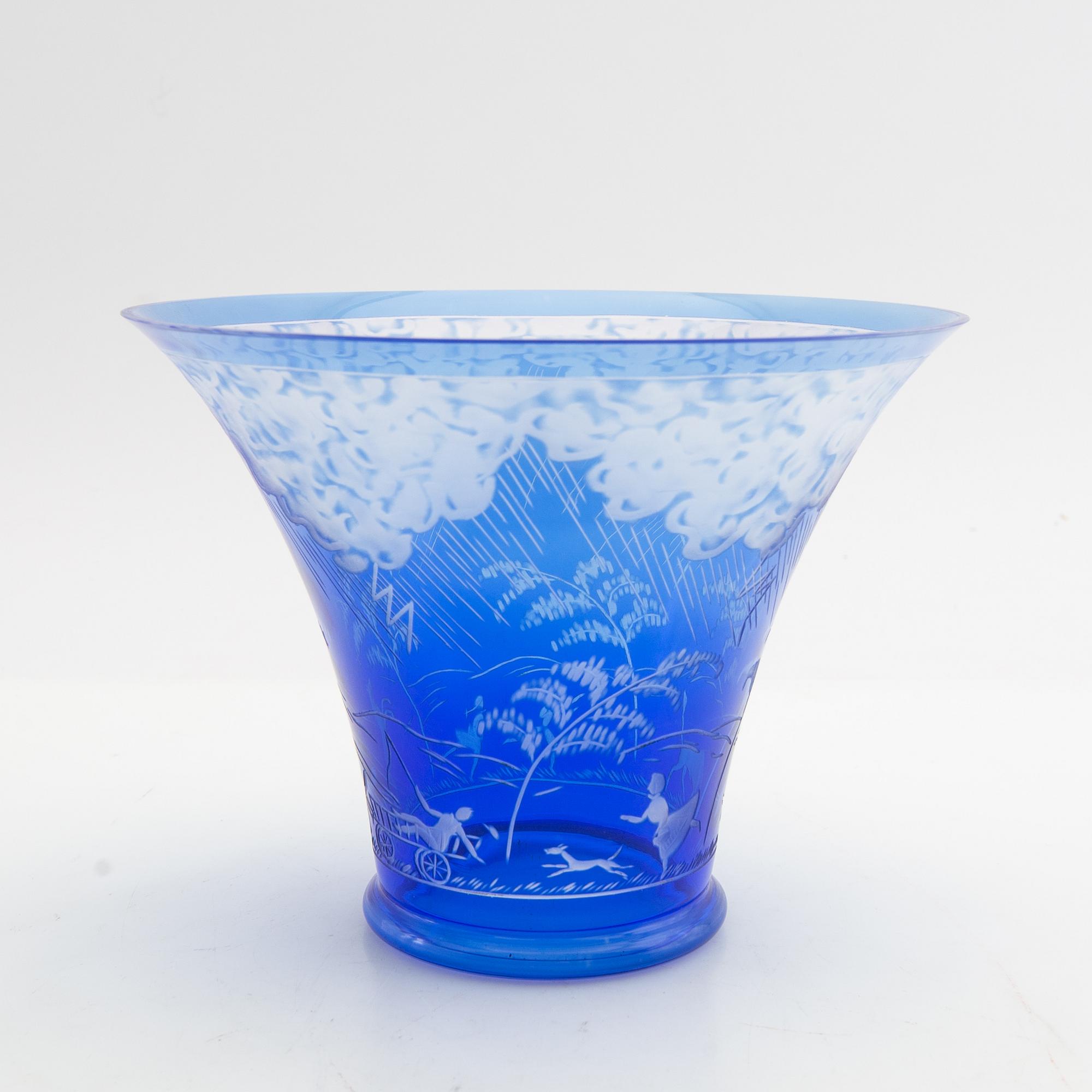 Edward Hald, a 'Åskvädret', Orrefors, 1966.