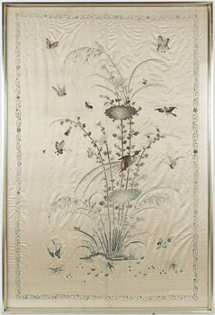 A silk embroidery, China, first half of the 20th century.