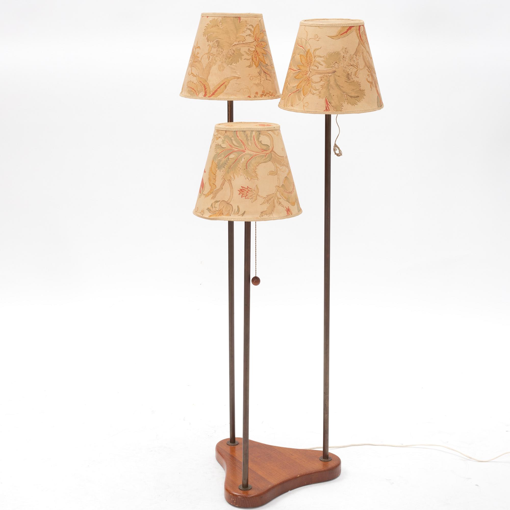 Swedish Modern, a floor lamp, possibly Firma Boet, 1930s.