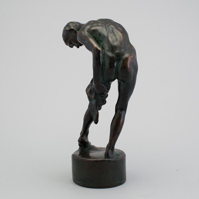 TORE STRINDBERG, bronze sculpture, signed. Height 25.5 cm.