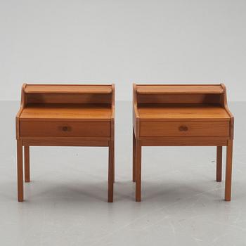 SÄNGBORD, ett par, teak, 1950/60-tal.