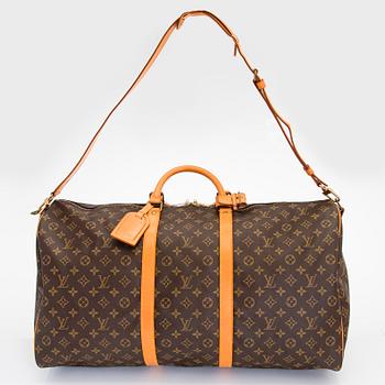 Louis Vuitton, a Monogram Canvas 'Keepall 60 Bandoulière' weekendbag.