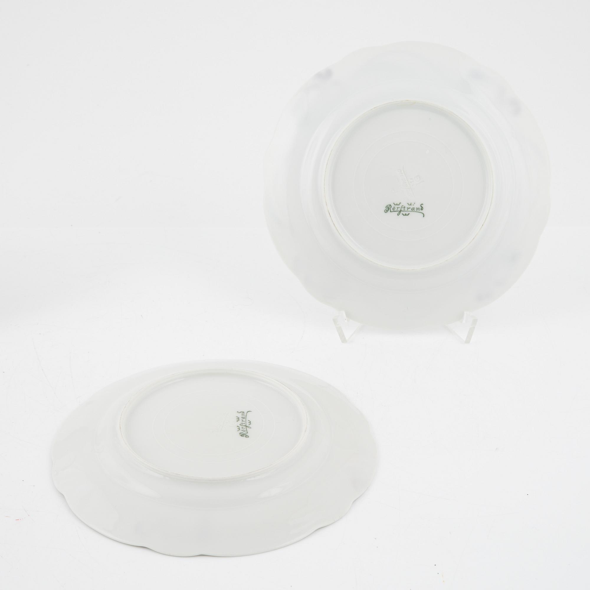 Alf Wallander, 6 + 3 small plates, Art Nouveau, early 20th century.