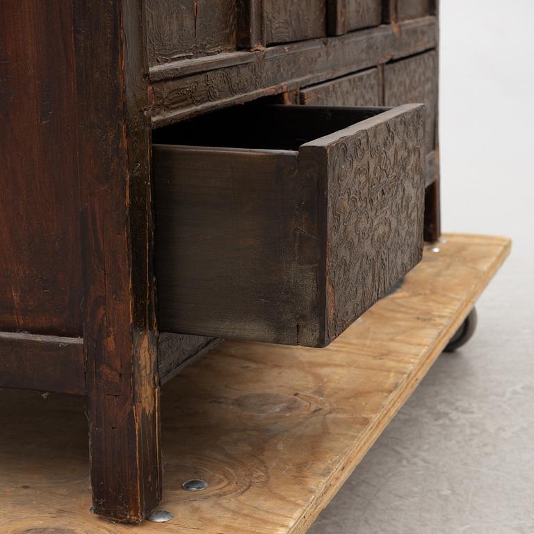 A cabinet, Mongolia, 20th century.