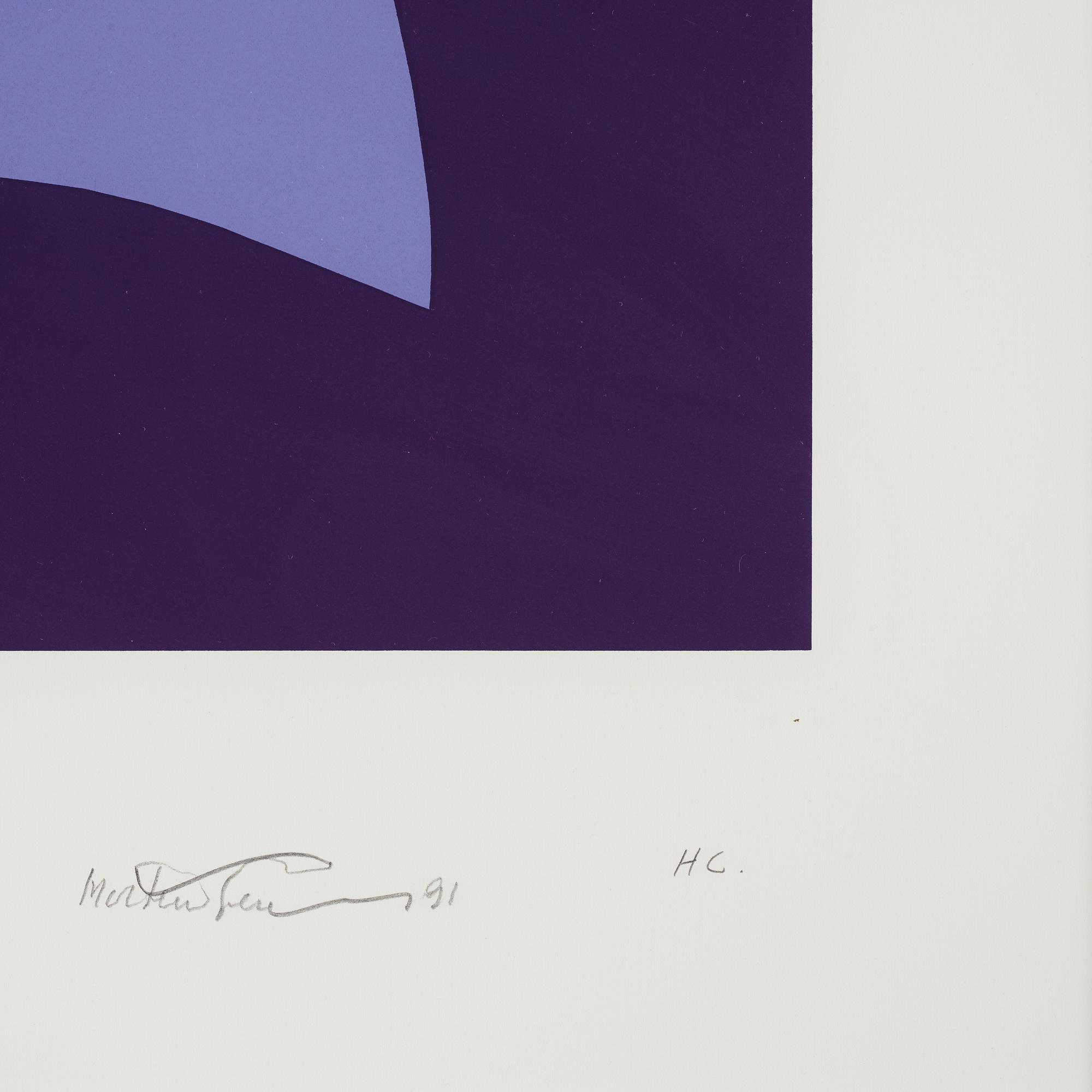 Richard Mortensen, silkscreen, 1991, signed and numbered HC.