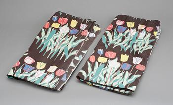 GARDINVÅDER, ett par, Josef Frank, Firma Svenskt Tenn.