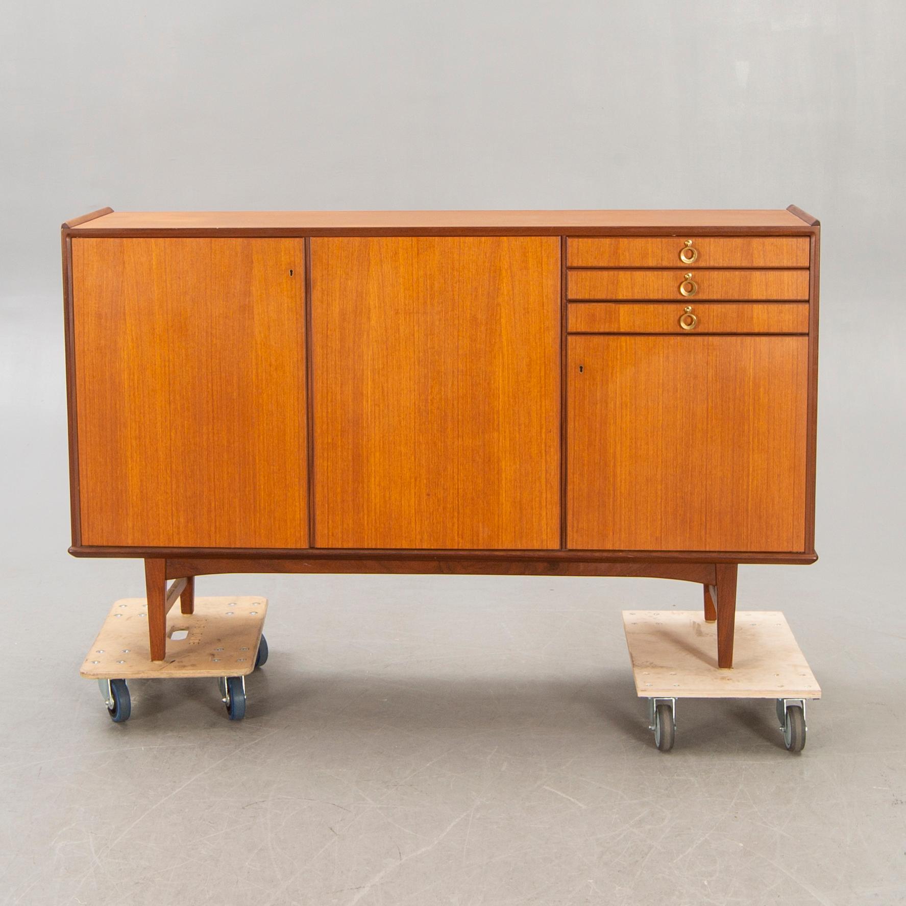 A 1960s teak sideboard.