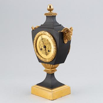 A french Empire table clock, first half of the 19th century.