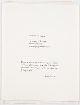 James Coignard, mapp med tre carborundum etsningar, 1981, signerade 72/75.