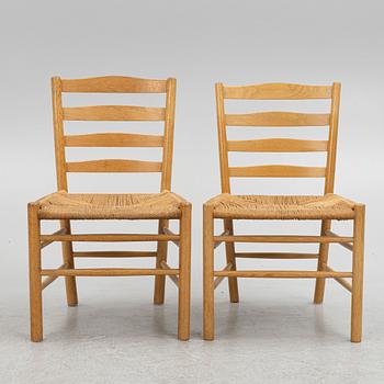 Kaare Klint, six "Kirkestolen" chairs, Denmark, second half of the 20th century.