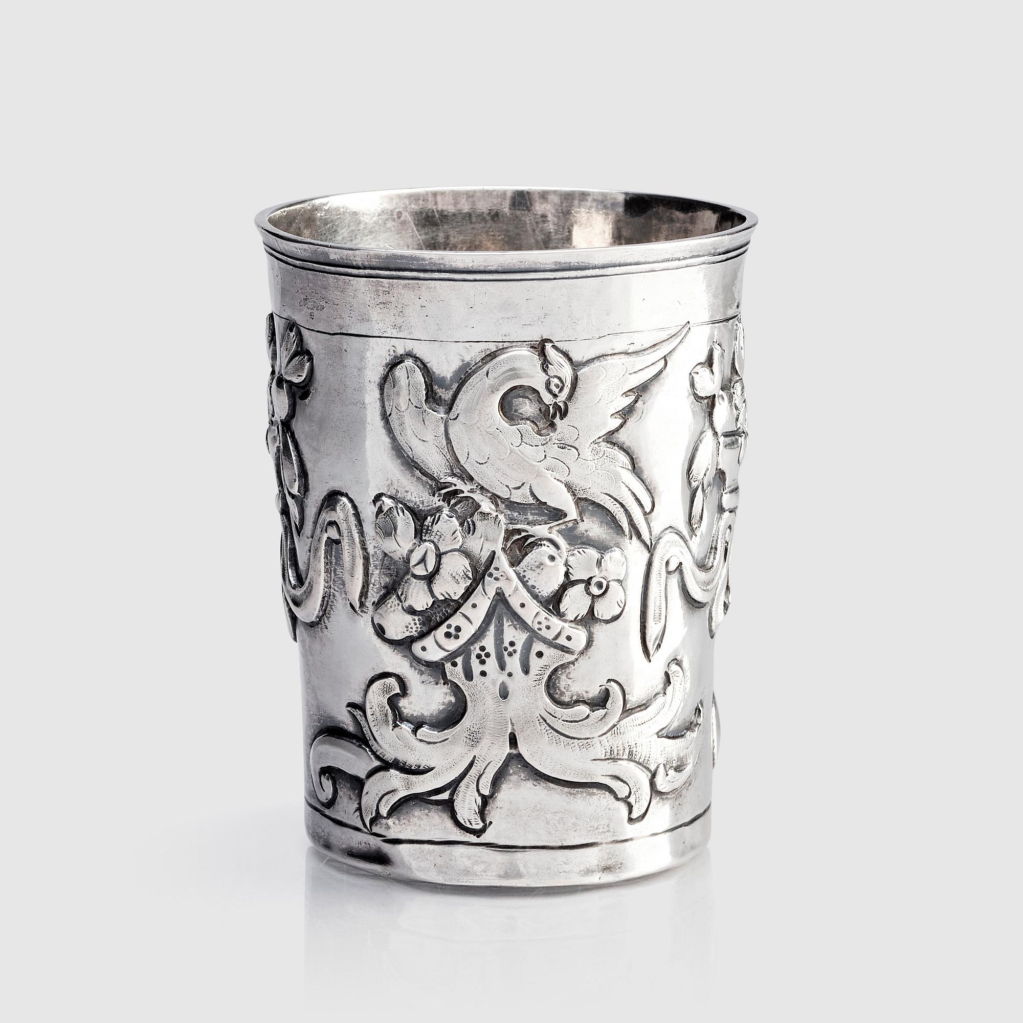 A Russian silver beaker, mark of Feodor Petrov, Moscow 1783.