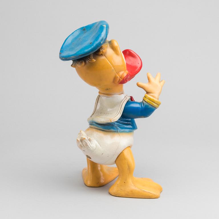 KALLE ANKA-FIGUR, plast, Walt Disney Prod. 1968.