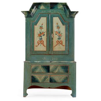 471. A Swedish cupboard dated 1802.