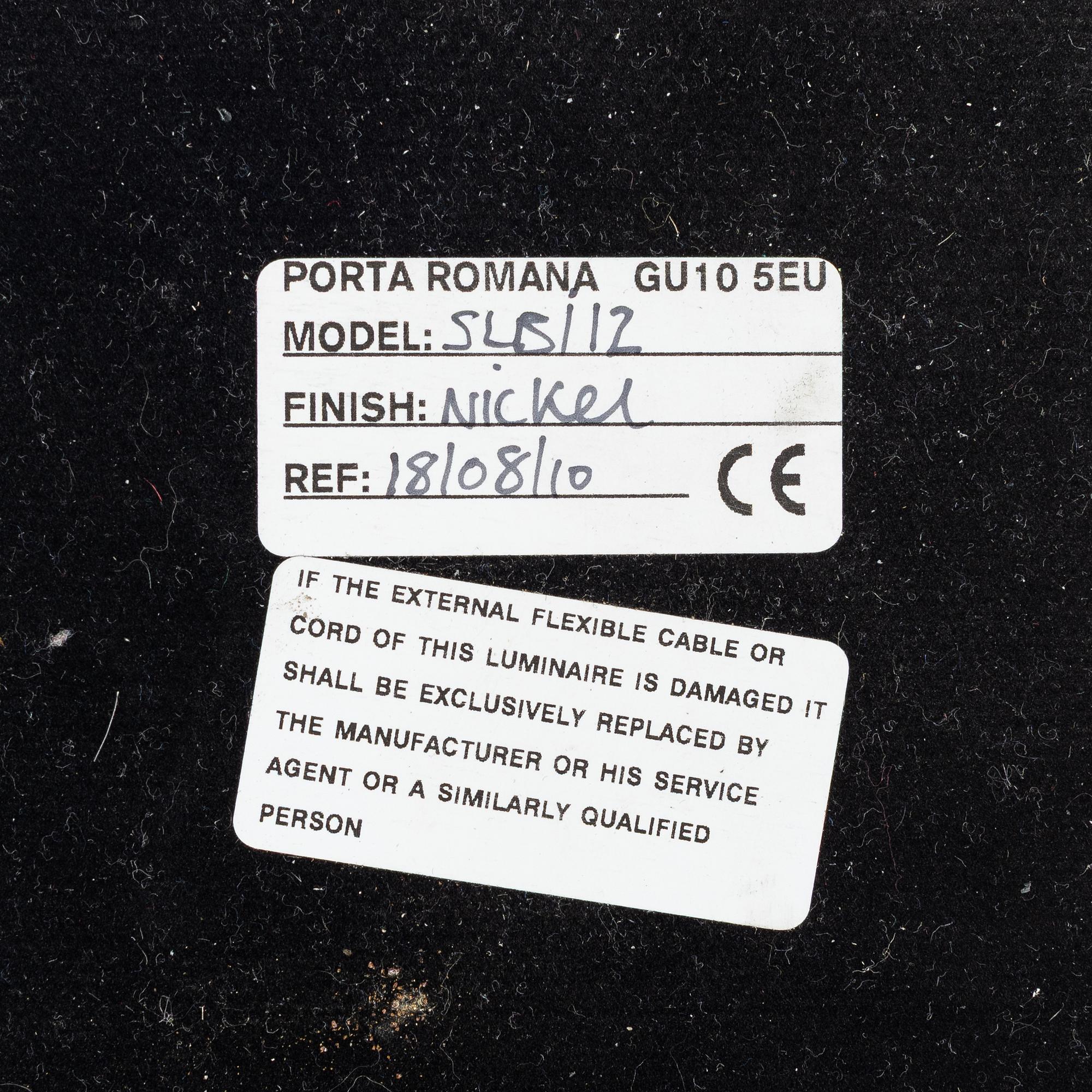 Table lamps, a pair, SLB112, Porta Romana.