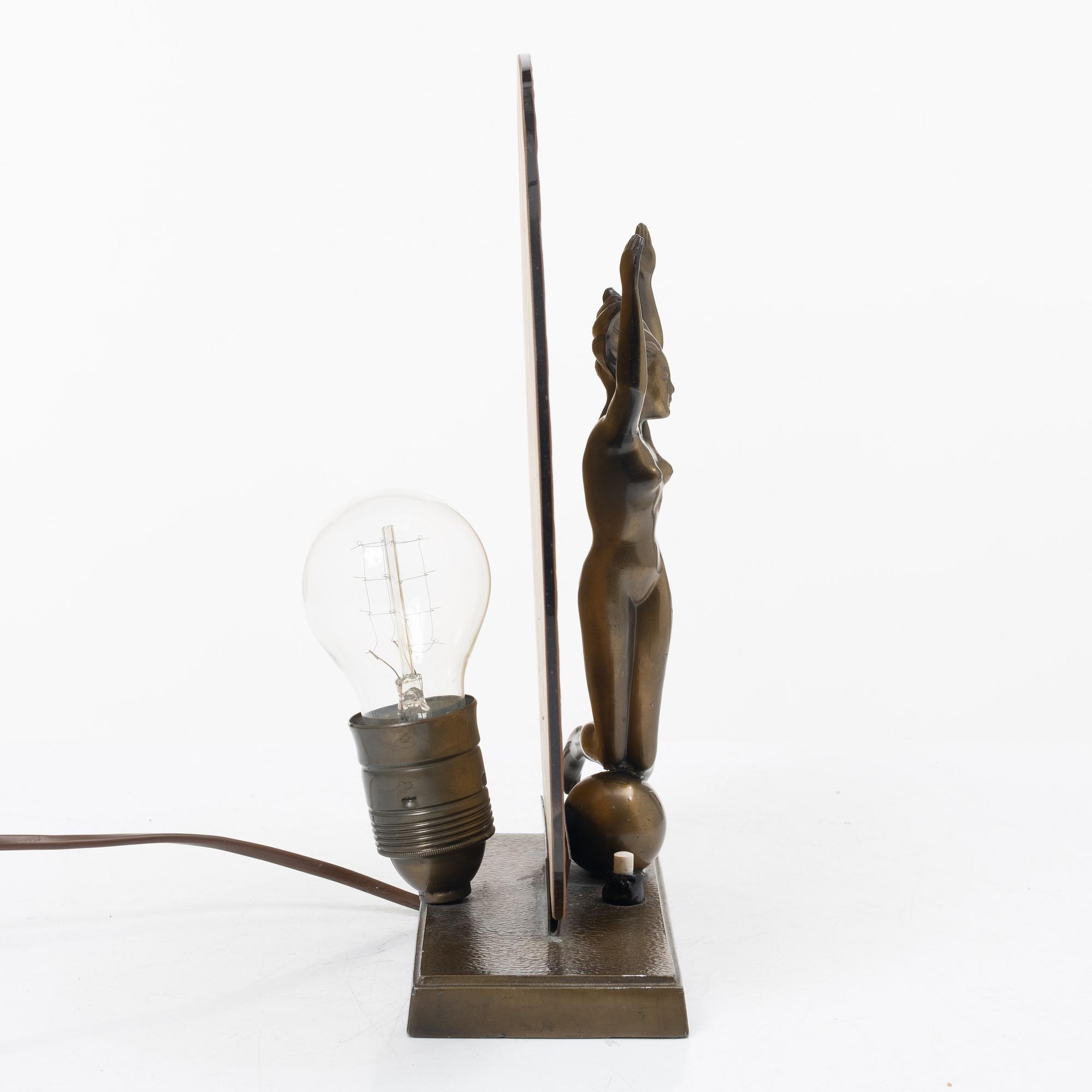 A table lamp, Stjärnmetall, 1920s/30s.