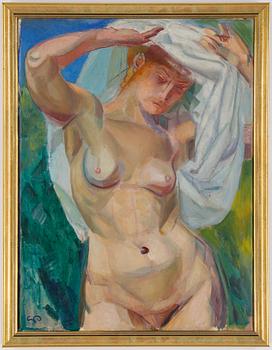 Georg Pauli, oil on canvas, signed. Dated 1918 verso.