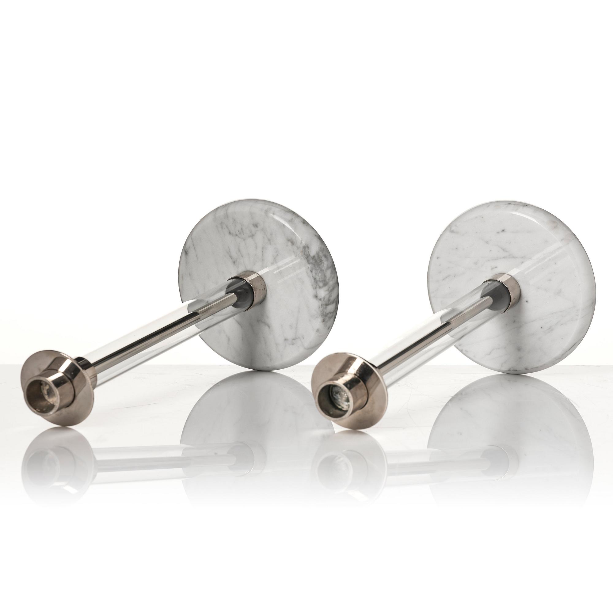 Tecnolumen, a pair of 'Bauhaus Sabbath' candlesticks, model SL30.