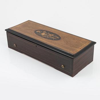 A musical box, Ste. Croix, Schweiz, late 19th Century.
