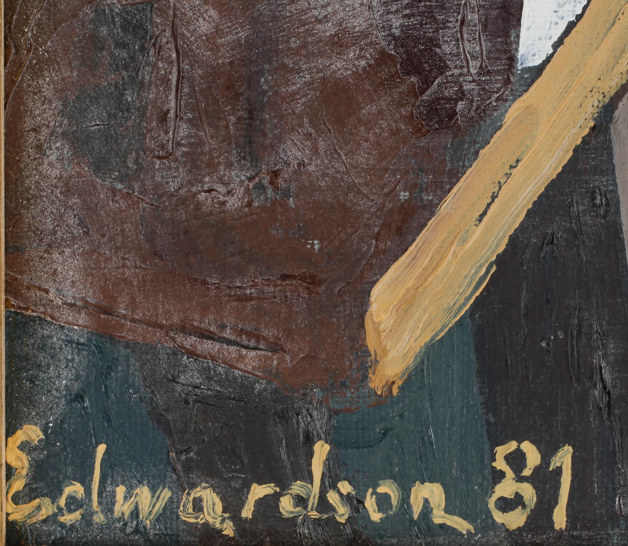 LAURENCE "LARRY" EDWARDSON, tillskriven, olja på duk, sign o dat 81.