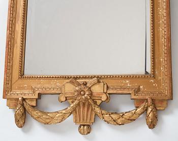 Spegel, av Johan Åkerblad (mästare i Stockholm 1758-1799), Gustaviansk.
