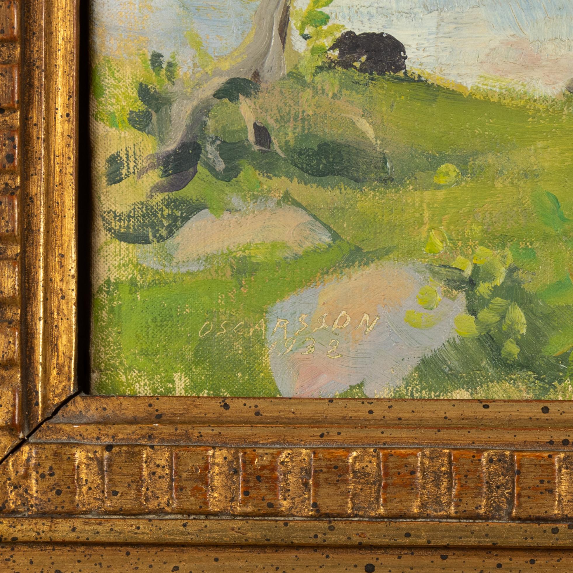Bernhard Oscarsson, oil on canvas, signed,