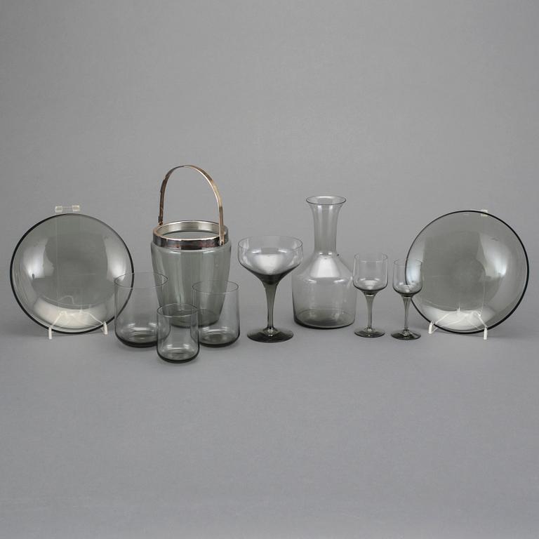 GLASSERVIS, 34 delar, "Rapsody", Sven Palmqvist, Orrefors.