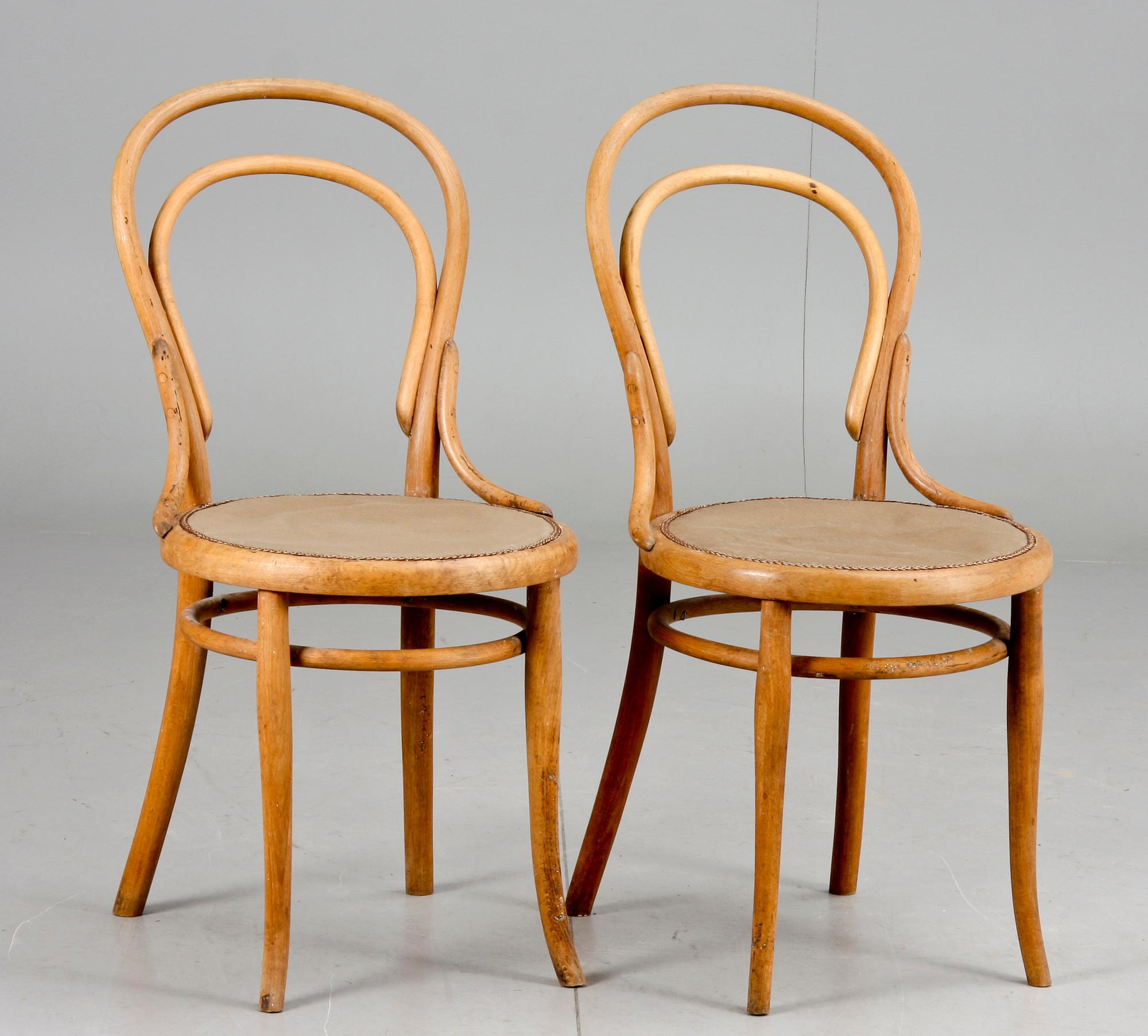 STOLAR, ett par, Thonet, 1900-talets mitt.