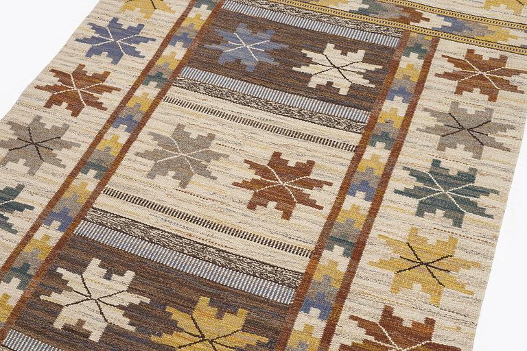 Märta Måås-Fjetterström, a carpet, 'Höstmattan', flat weave, c. 243 x 153 cm, signed MMF.