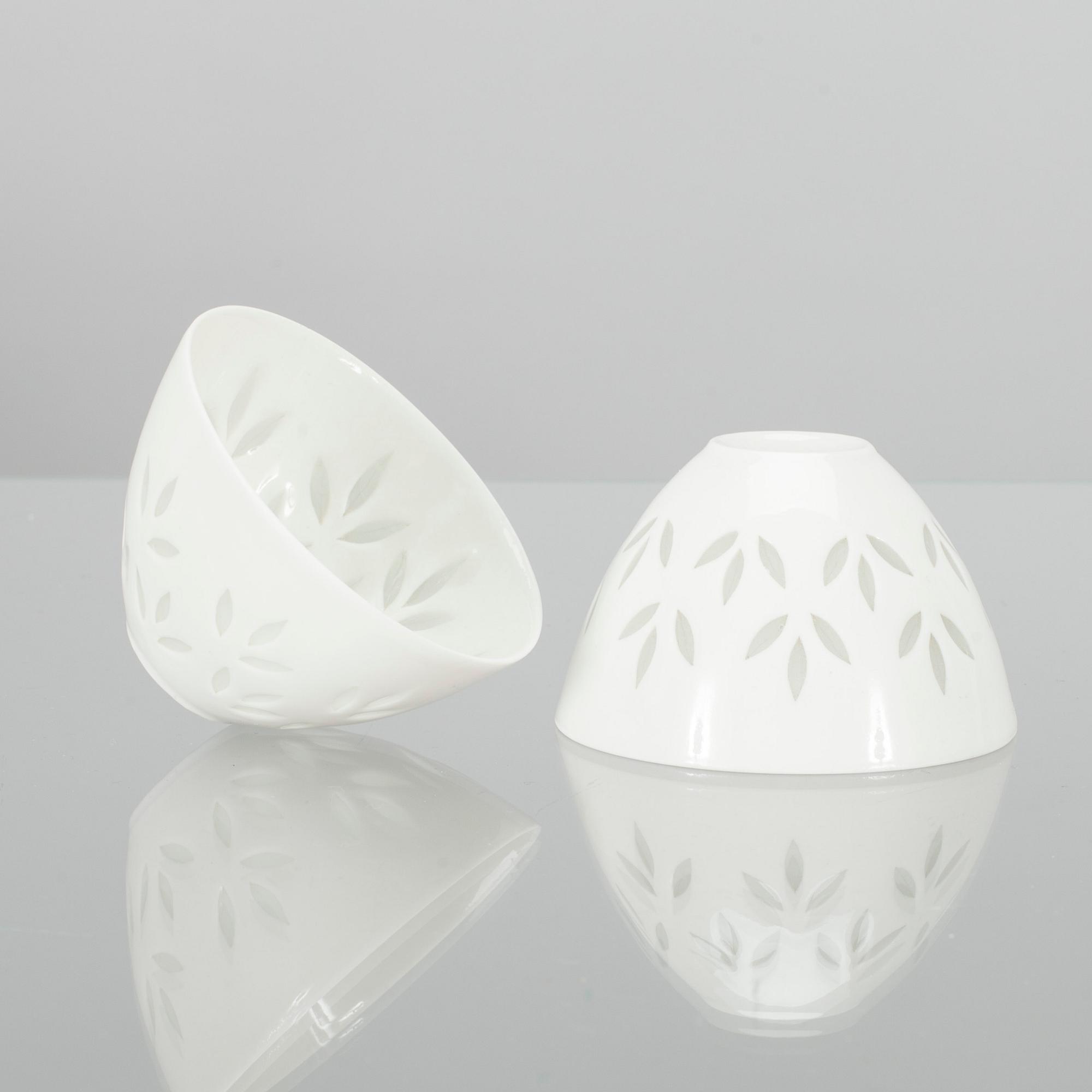 MALJOJA, 4 kpl, riisiposliinia, Friedl Holzer-Kjellberg Arabia 1900-luvun puoliväli.