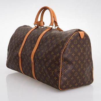 LOUIS VUITTON Monogram Keepall 55 Bag.