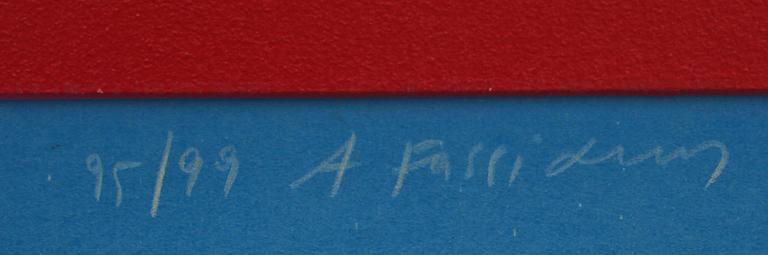 ALEXANDRE FASSIANOS, färglitografi, sign o numr 95/99.