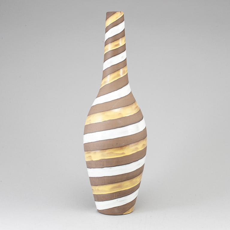 A 'Spiral' earthenware vase by Ingrid Atterberg, Upsala Ekeby.