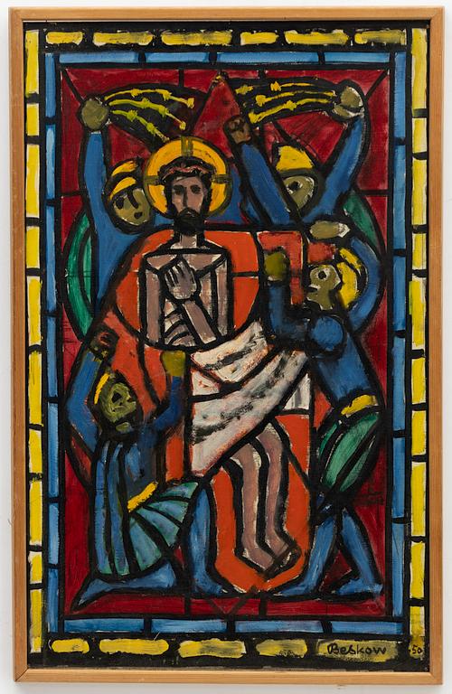 Bo Beskow, Jesus before Pontius Pilate.