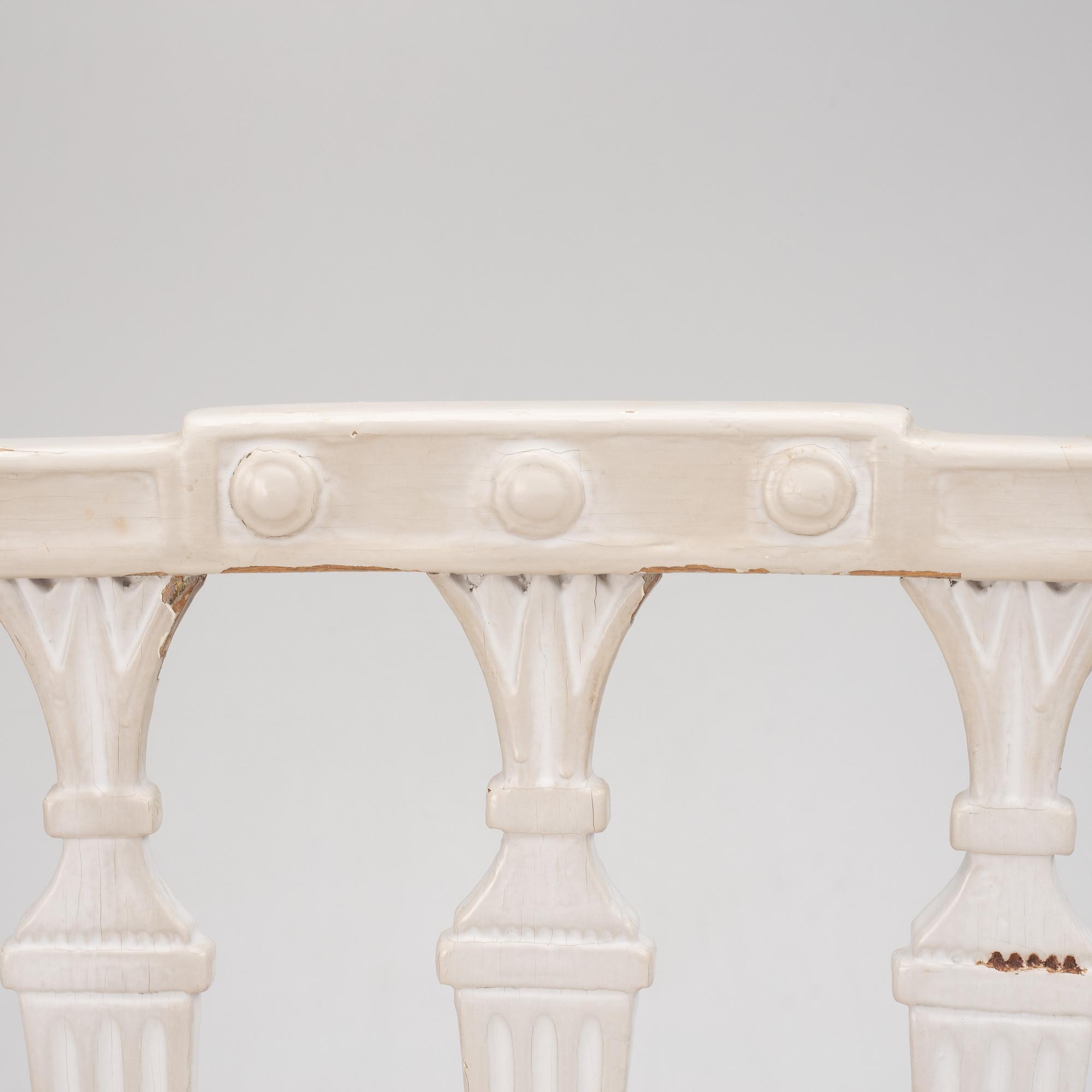 Twelve matched late Gustavian chairs, circa 1800.