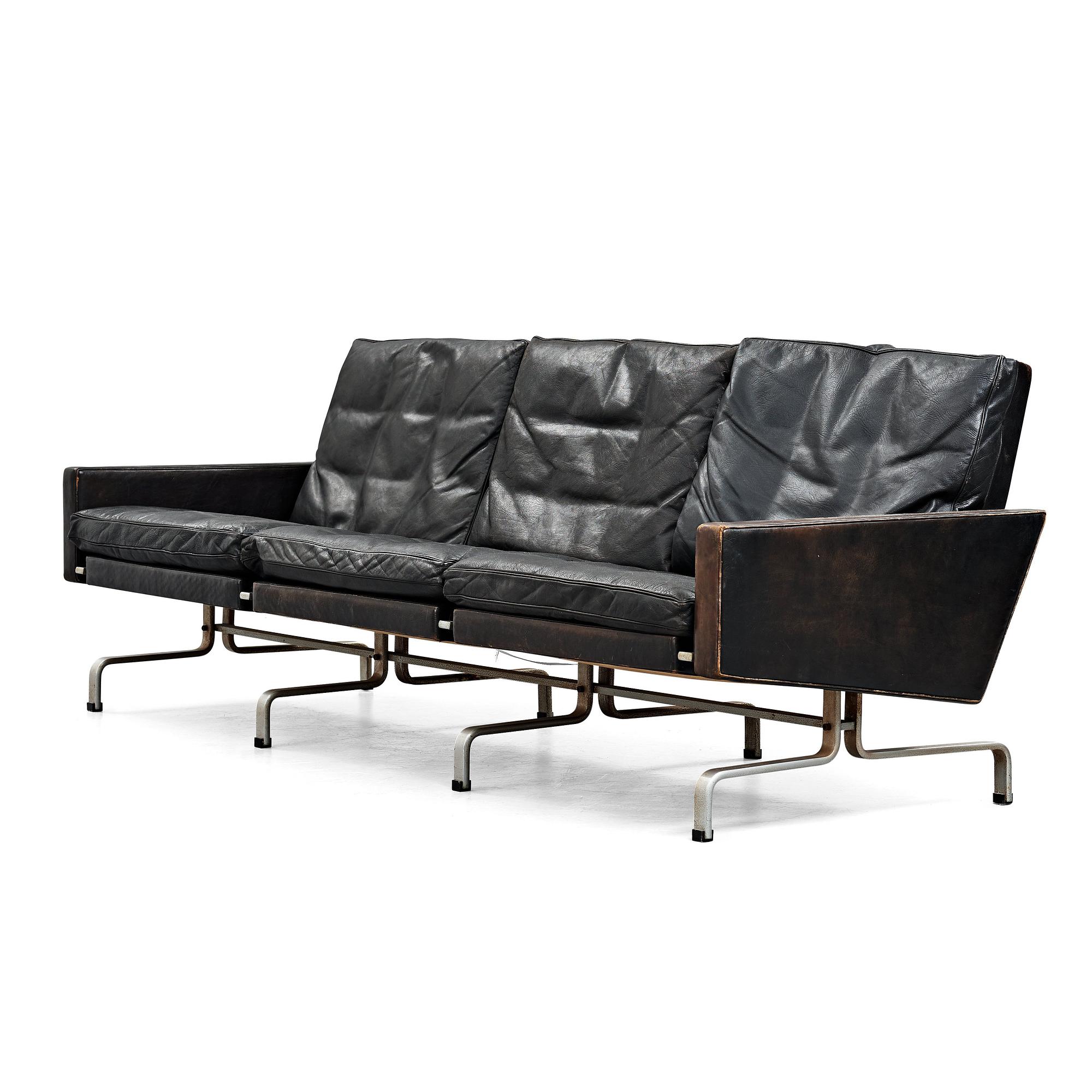 Poul Kjaerholm, "PK31-3" soffa, E Kold Christensen, Danmark 1960-tal.