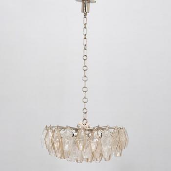 Carlo Scarpa, a 1960s 'Polyhedra' chandelier for Venini Murano Italy.