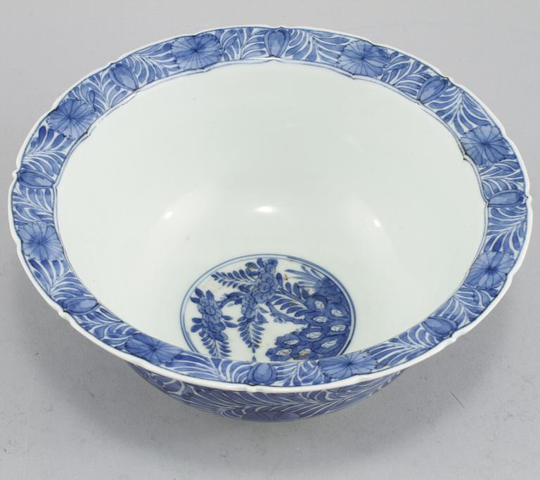 SKÅL, porslin, Kangxi-stil, 1800/1900-tal.