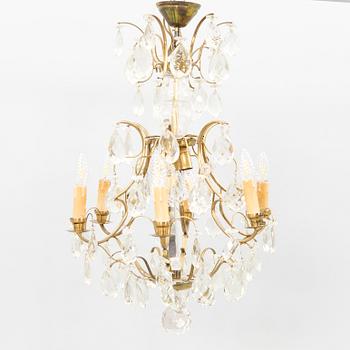 Chandelier in Baroque style, mid-20th century.