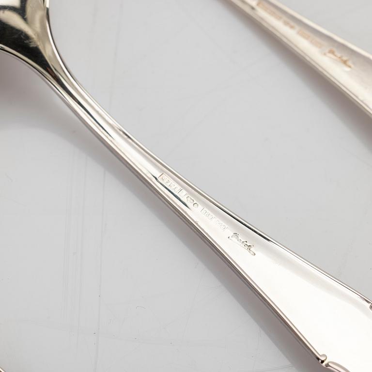 Bestick, 49 delar, silver, "Disa", MEMA, Linköping, 1991.
