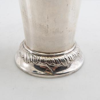 CG Hallberg Vase/Cup silver Stockholm 1947.