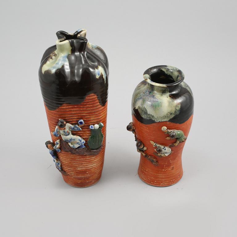 VASER, 2 st, lergods, Japan, 1900-tal.