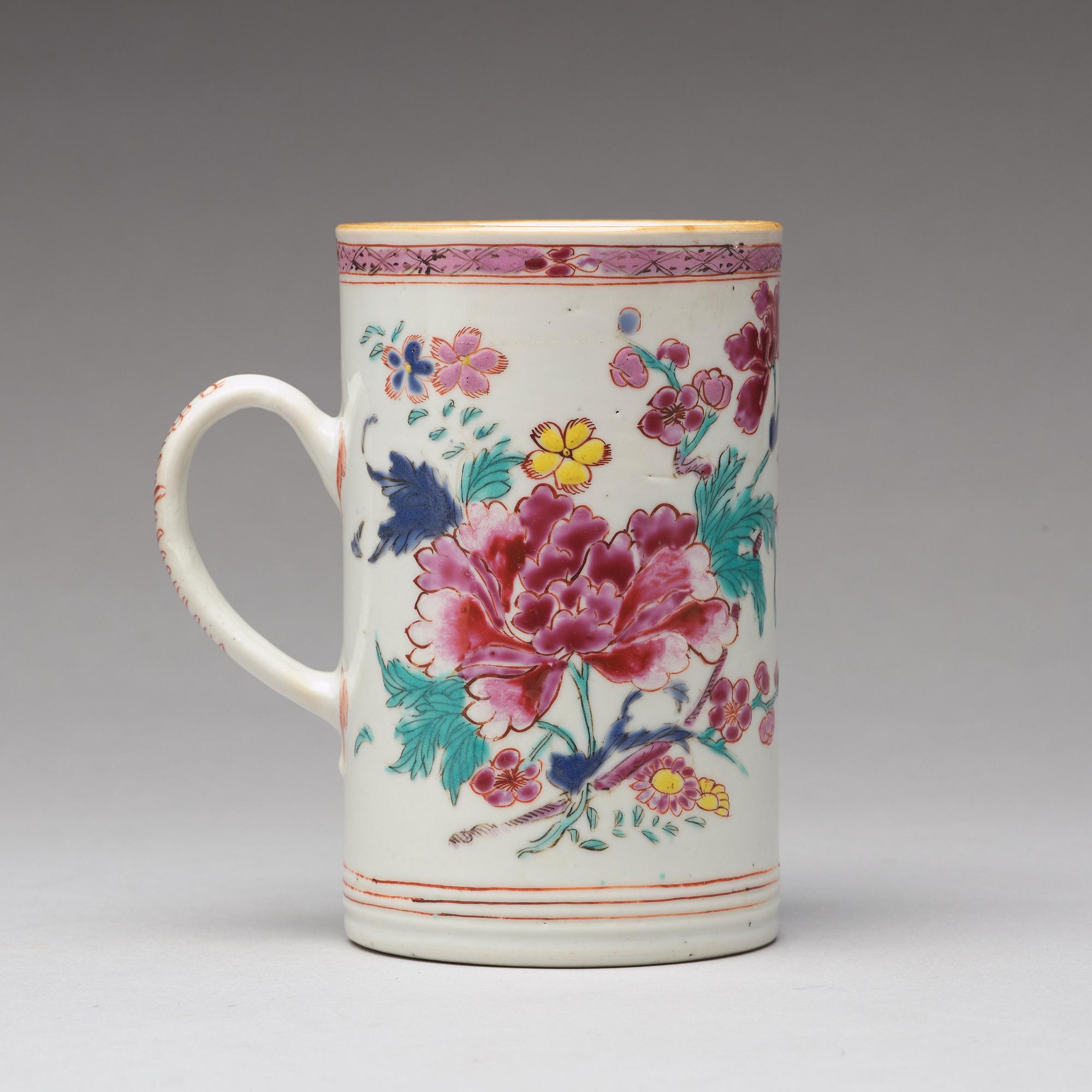 A famille rose jug, Qing dynasty, Qianlong (1736-95).