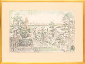 Einar Forseth, "Motif from Hallingsbacken's Garden".