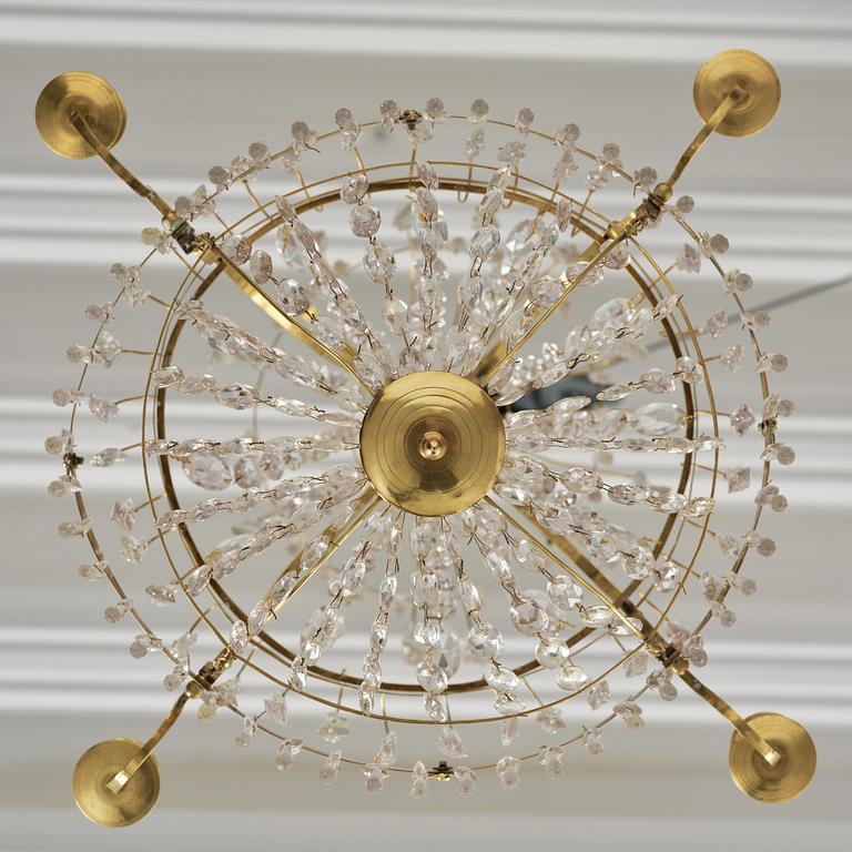 Ljuskrona, för fem ljus, Sverige, 1700-talets slut, Sengustaviansk.