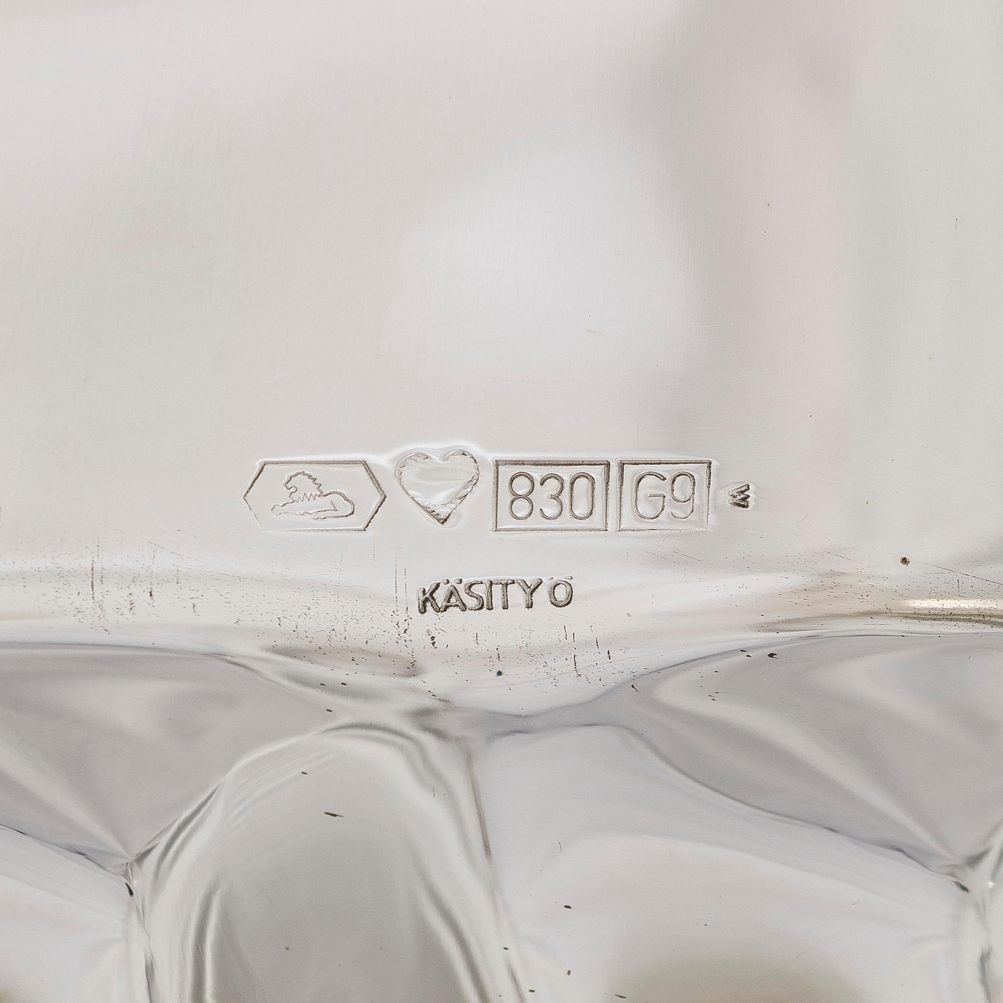 Bricka, silver, Kultakeskus, Tavastehus 2008.